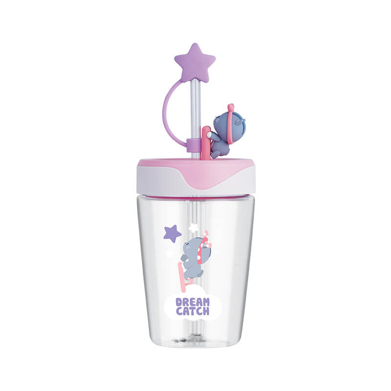 Ly Nhựa Dream Catcher 520Ml Có Nắp Đậy Ống Hút - 4 Màu (Xanh Dương, Hồng, Tím, Vàng) - LocknLock - ABF779 image number null